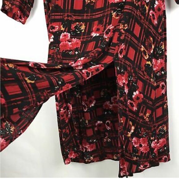 ASOS Red/Black Smock Dress Size 16 UK - Picture 4 of 10